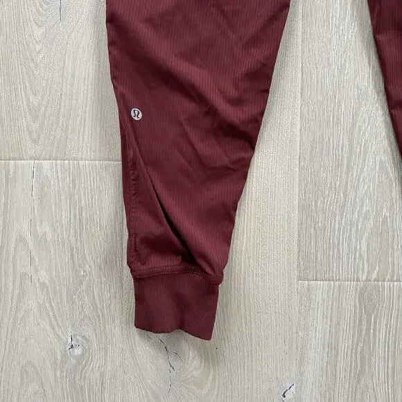 Lululemon Dance Studio Joggers Maroon Deep Rouge Garnet - Picture 11 of 12